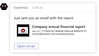 Microsoft Teams StealthMail protected enviroment