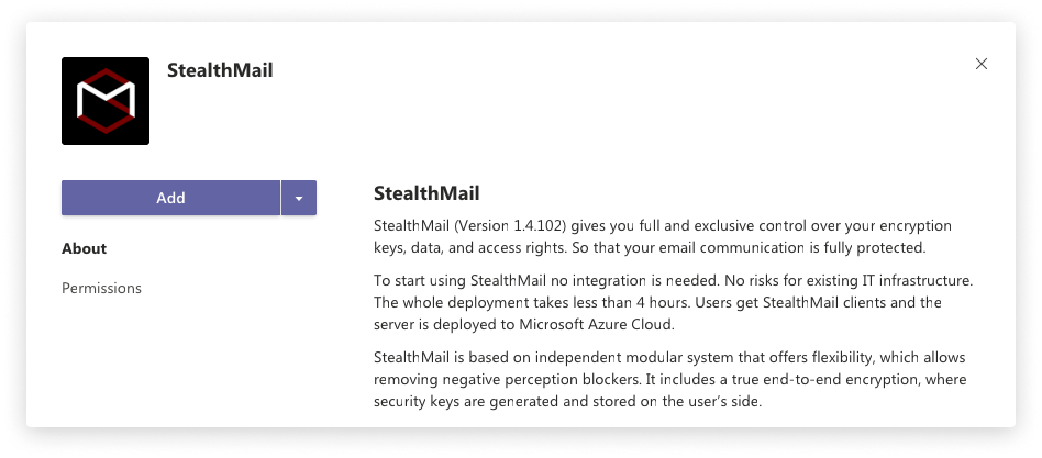 Microsoft Teams StealthMail protected enviroment